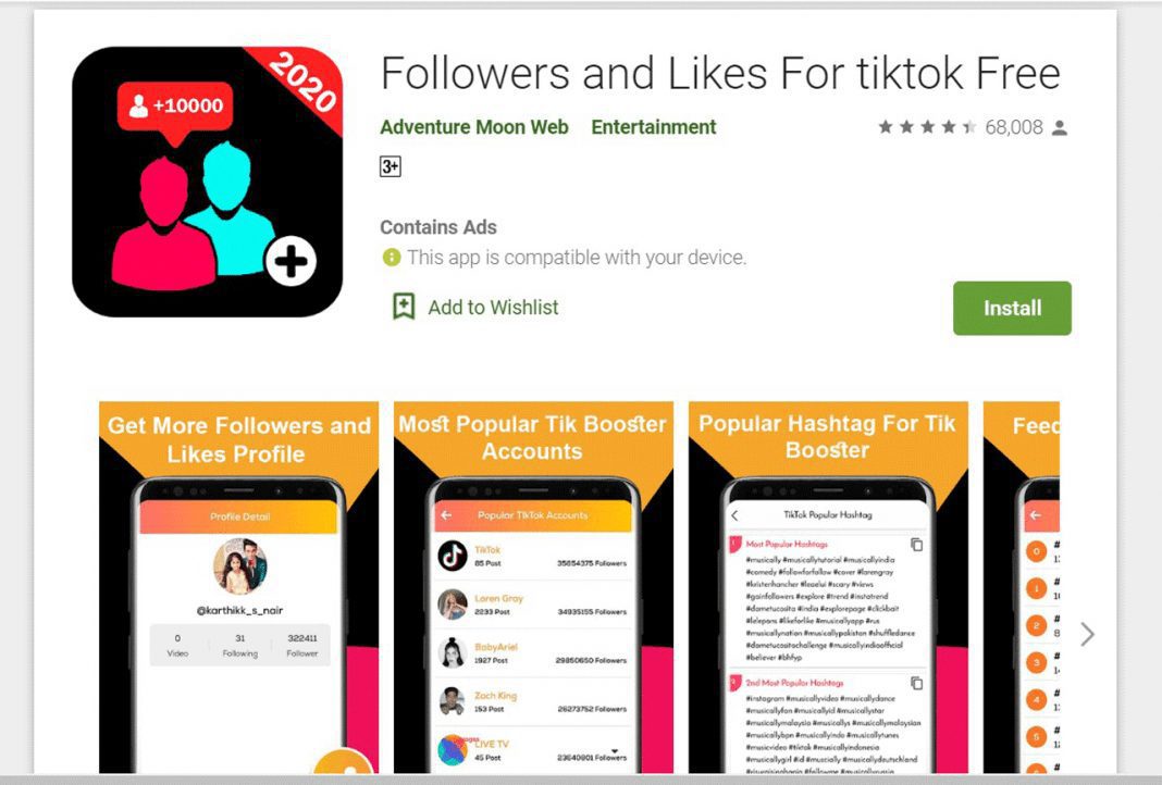 tiktok free like and followers app