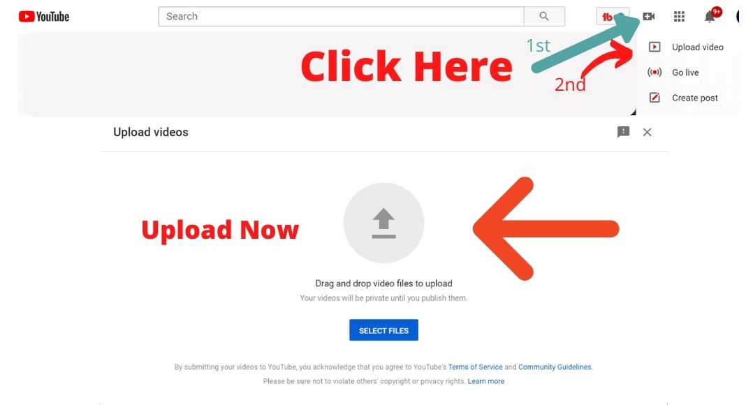 How to upload video on Youtube