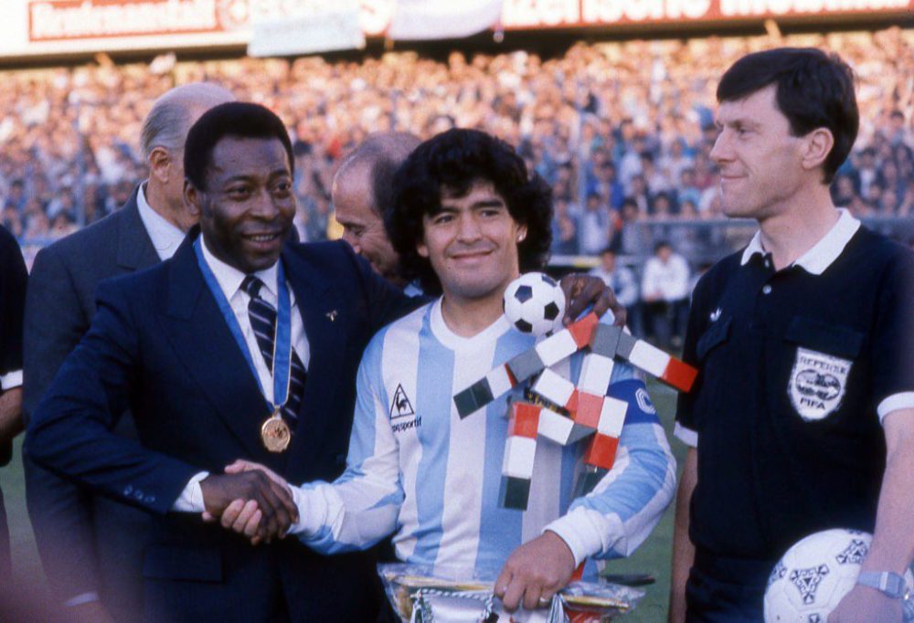 Pele and Diego Maradona