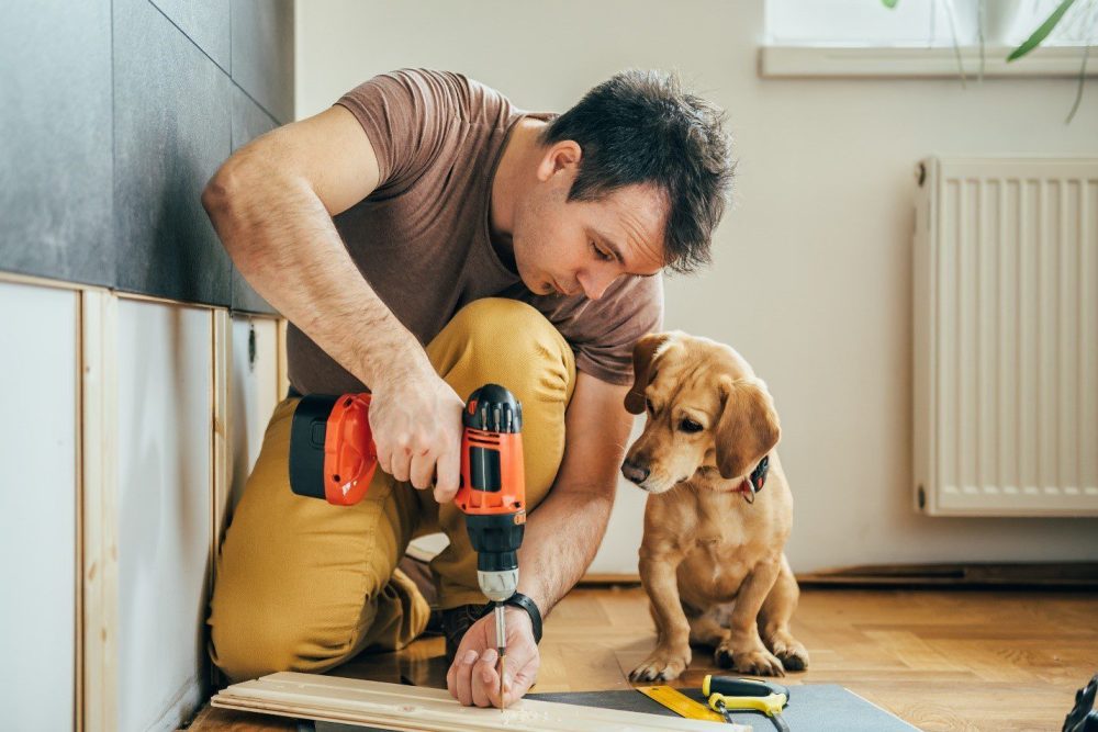 A Man working