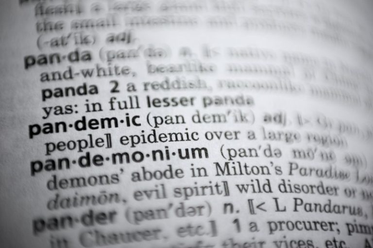 “Pandemic” Announced as Word of The Year in 2020