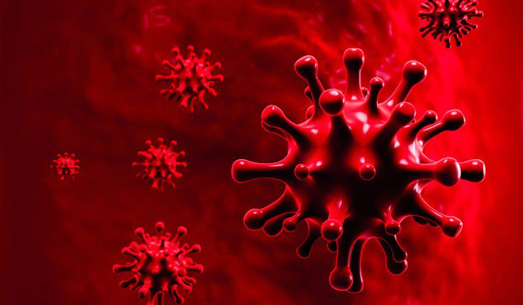 Coronavirus Red Icon