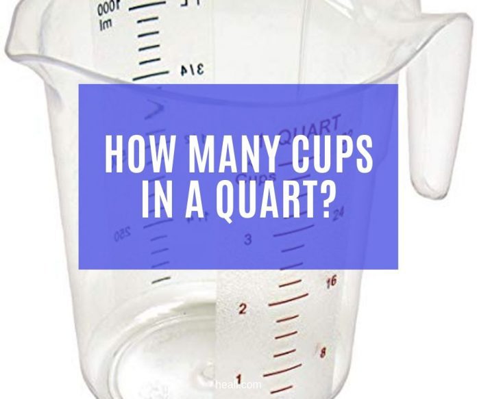 How many cups in a Quart