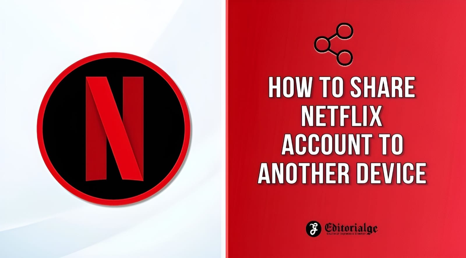 How to share netflix account to another device