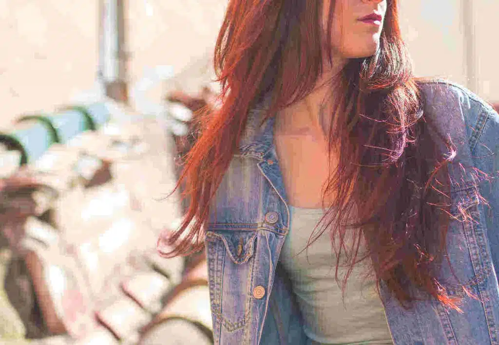Woman with Hair Wig