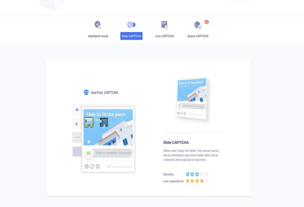 Geetest Slide Puzzle Captcha
