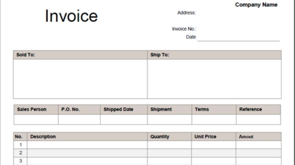 PDF Invoice Template