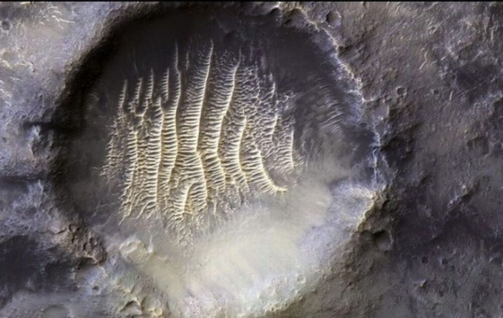 Alien footprint on Mars