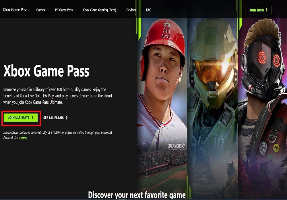 Sign up for Xbox Game Pass for PC
