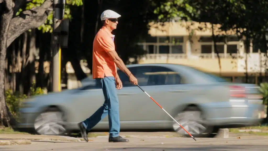 Blind people