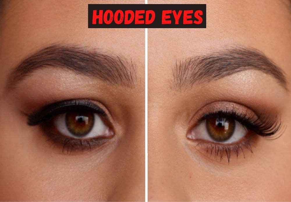 hooded eyes