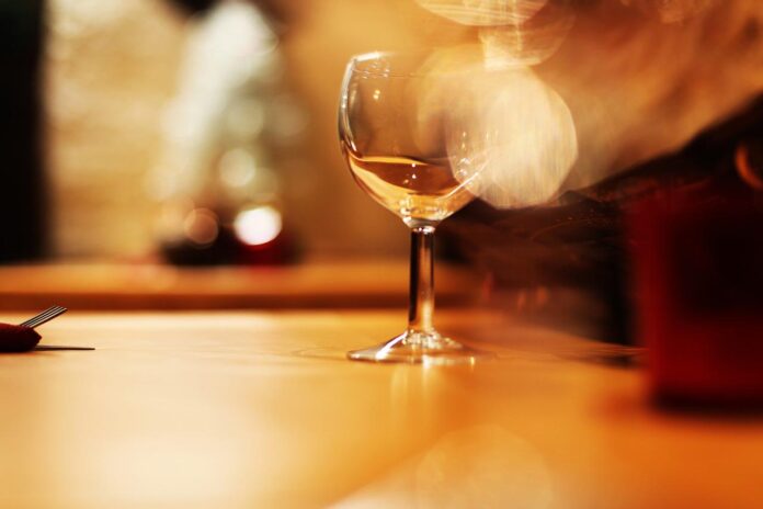 wine in home bar set