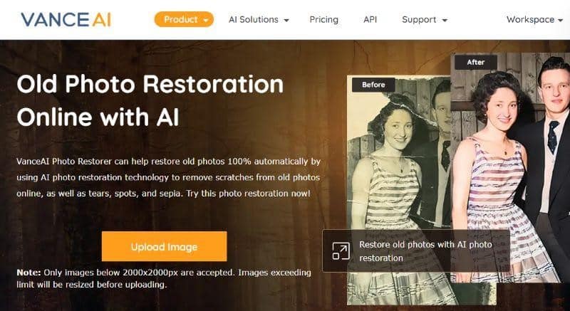 Old Photos with VanceAI Photo Restorer