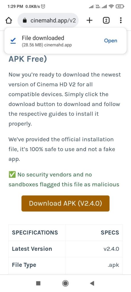 How to Install Cinema HD APK