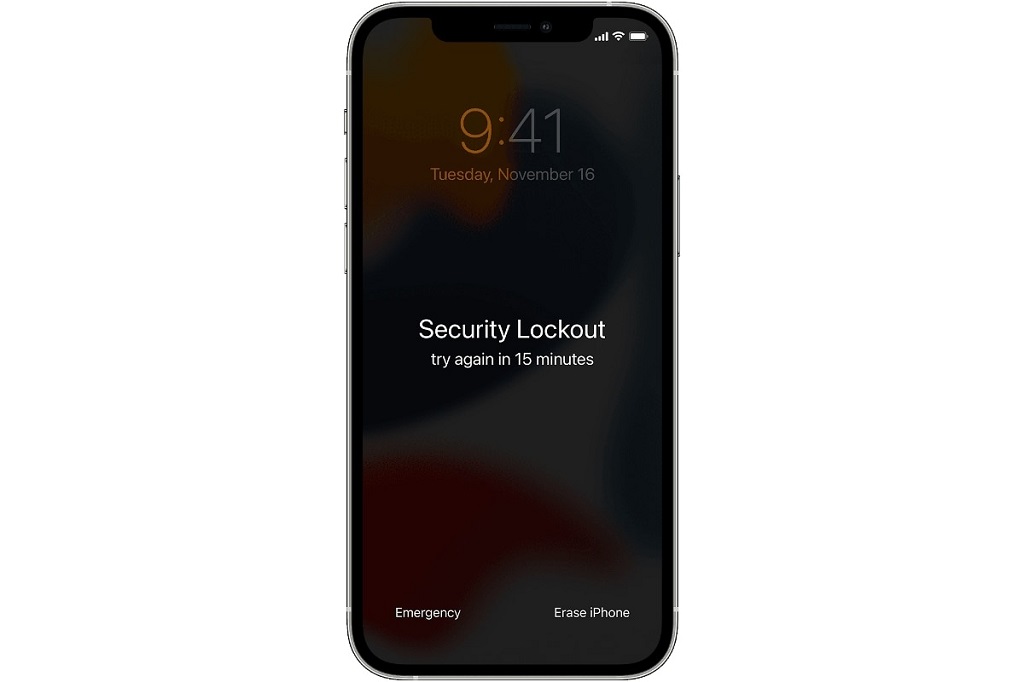 iPhone Unavailable Security Lockout Screen