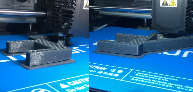 3D printing with PETG filament on a Flashforge 3D printer