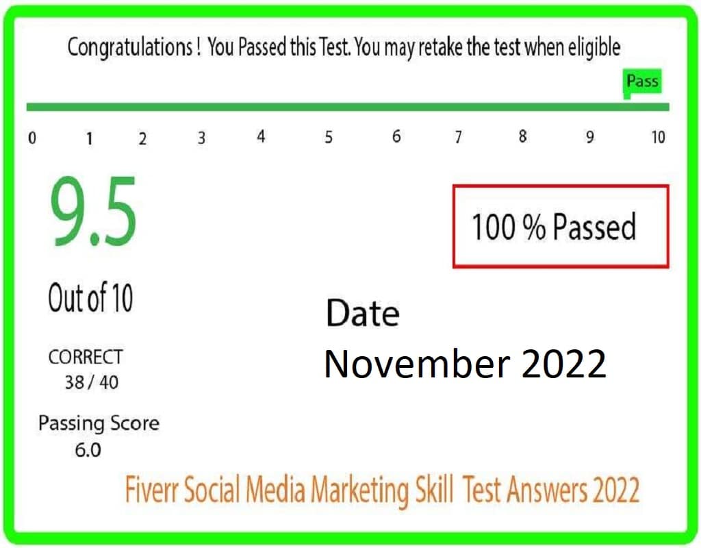 Fiverr Social Media Marketing Skill Test Answers 2024 [Updated All in One]