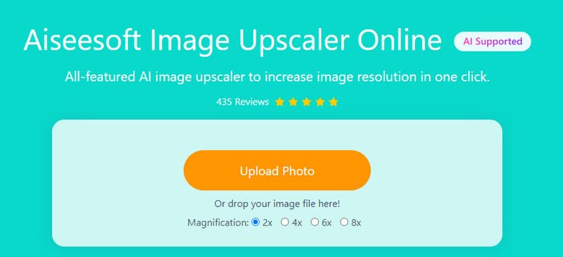 Aiseesoft Image Upscaler Online