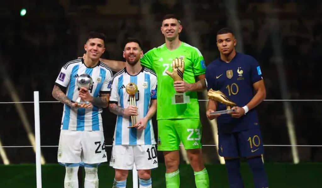 Messi and Martinez in Best Awards Ceremony in FIFA World Cup 2022