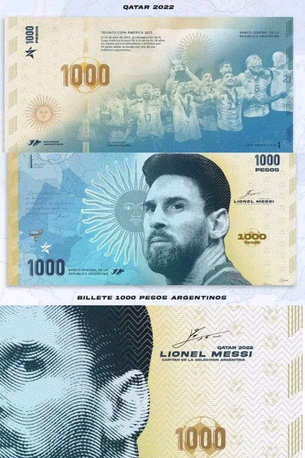 Messi’s Picture Appears on Currency Notes