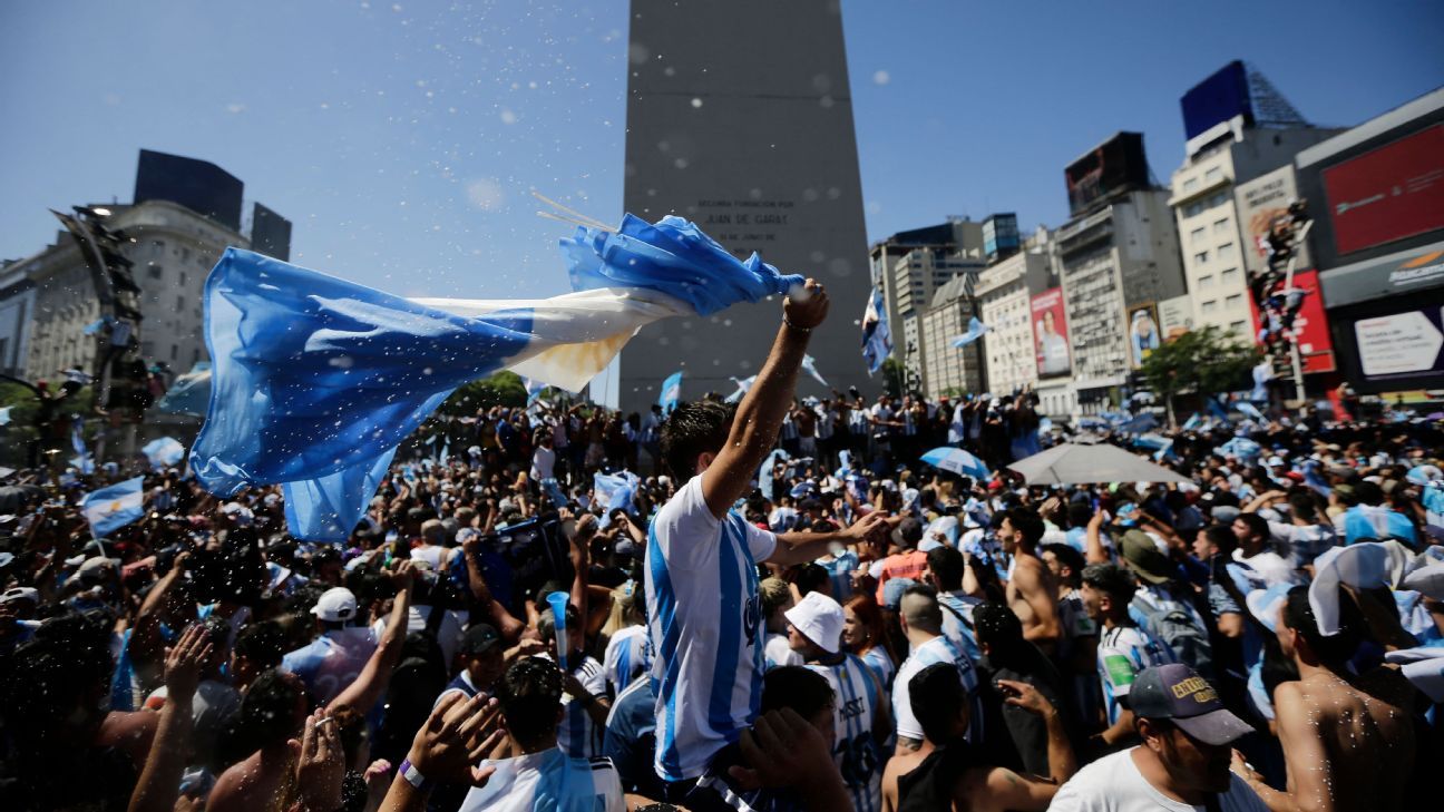 World Cup Trophy Celebration in Argentina