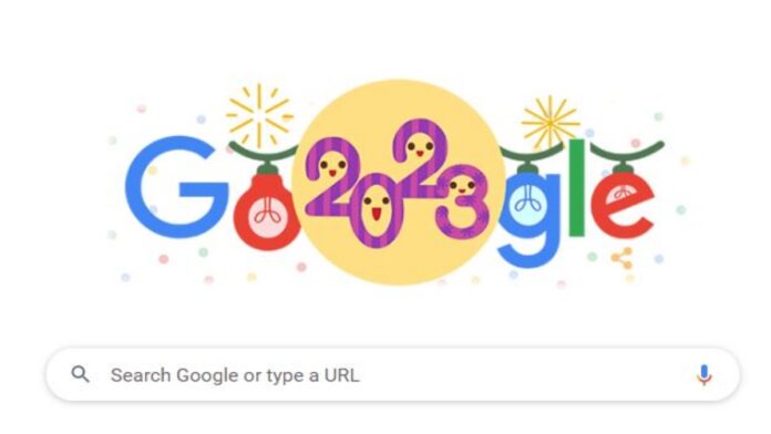 New Year Google Doodle 2023