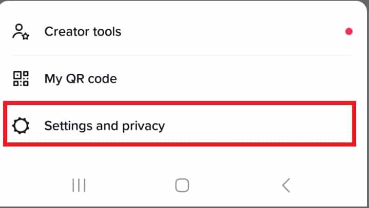 Click on Privacy and security