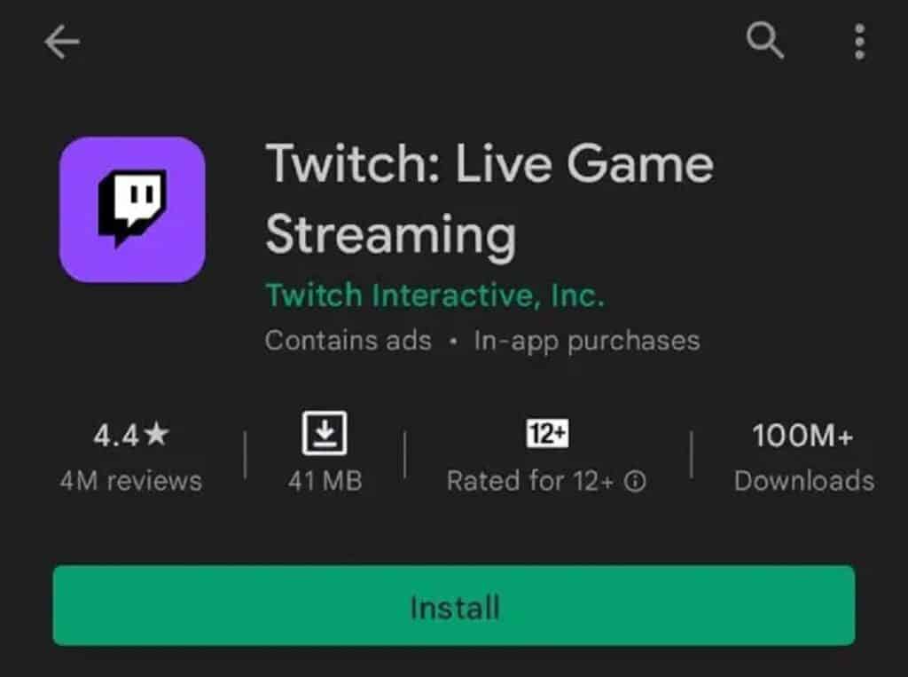 Download the Twitch TV app