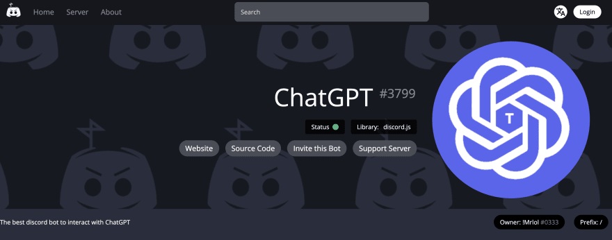 Find the ChatGPT bot