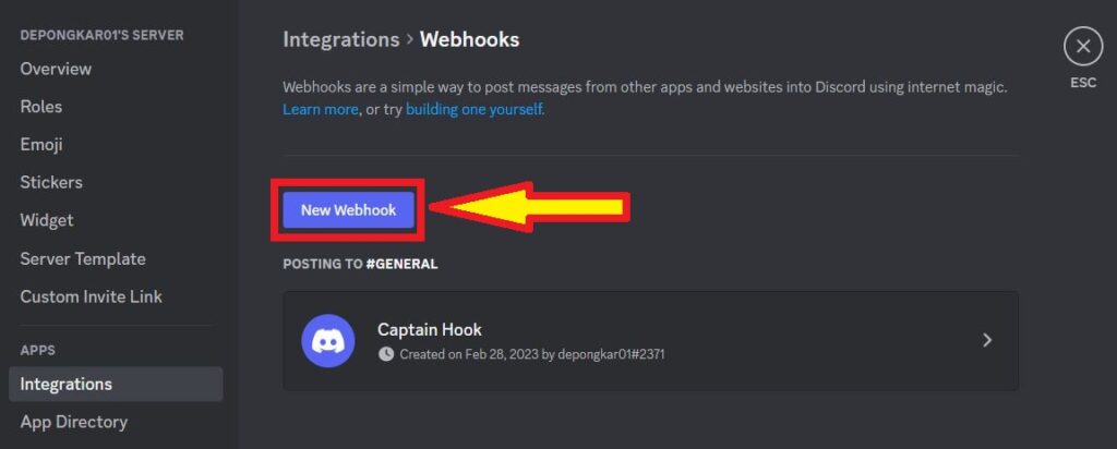 New Webhook