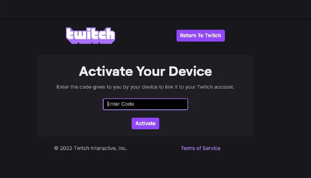Twitch TV Activate