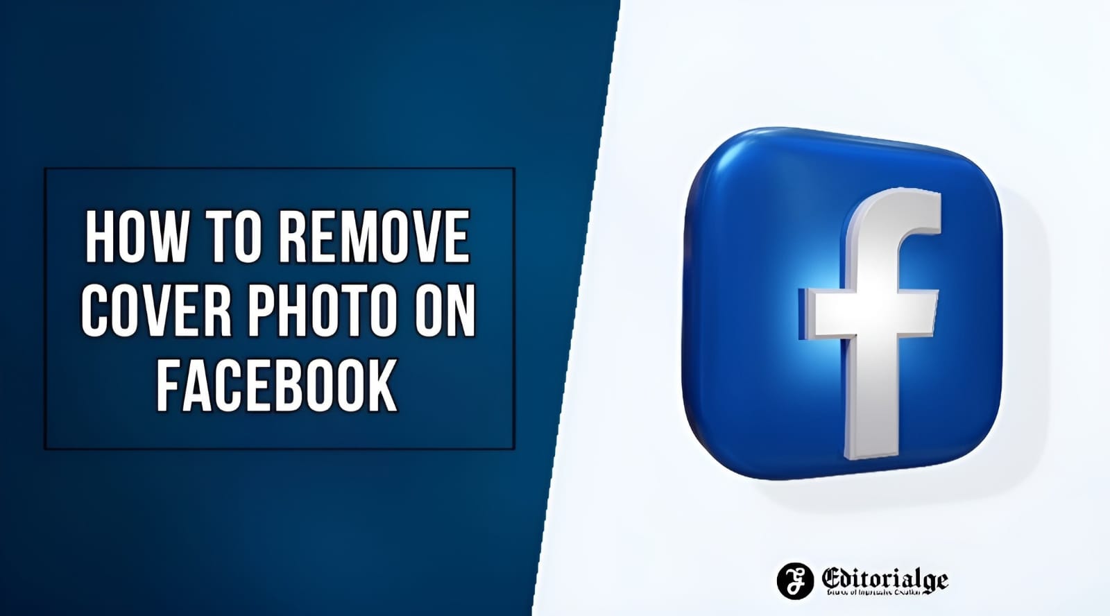 How to remove cover photo on facebook