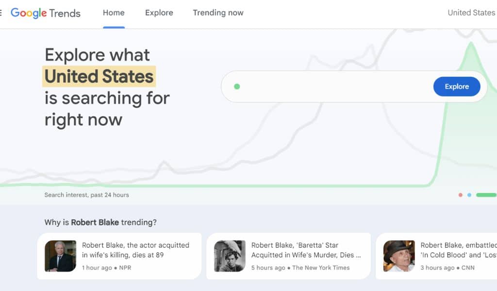 New Google Trends Portal