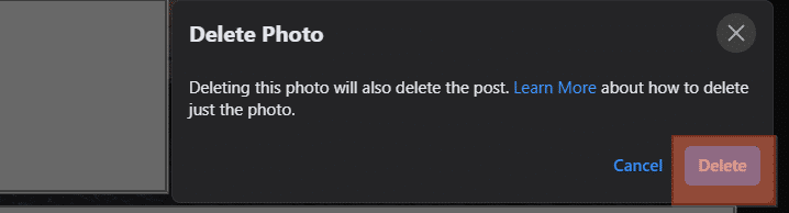 delete photo