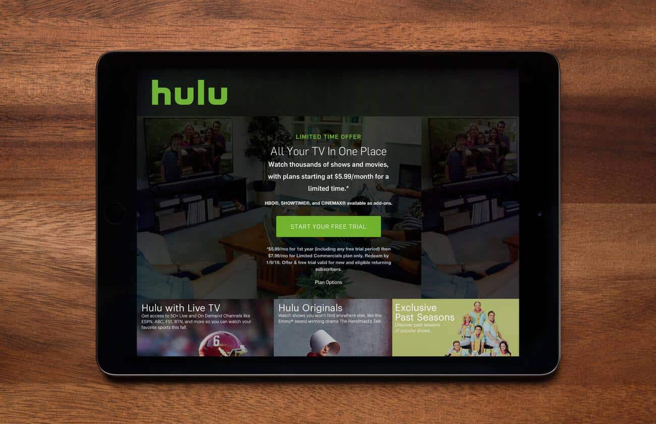 Hulu website