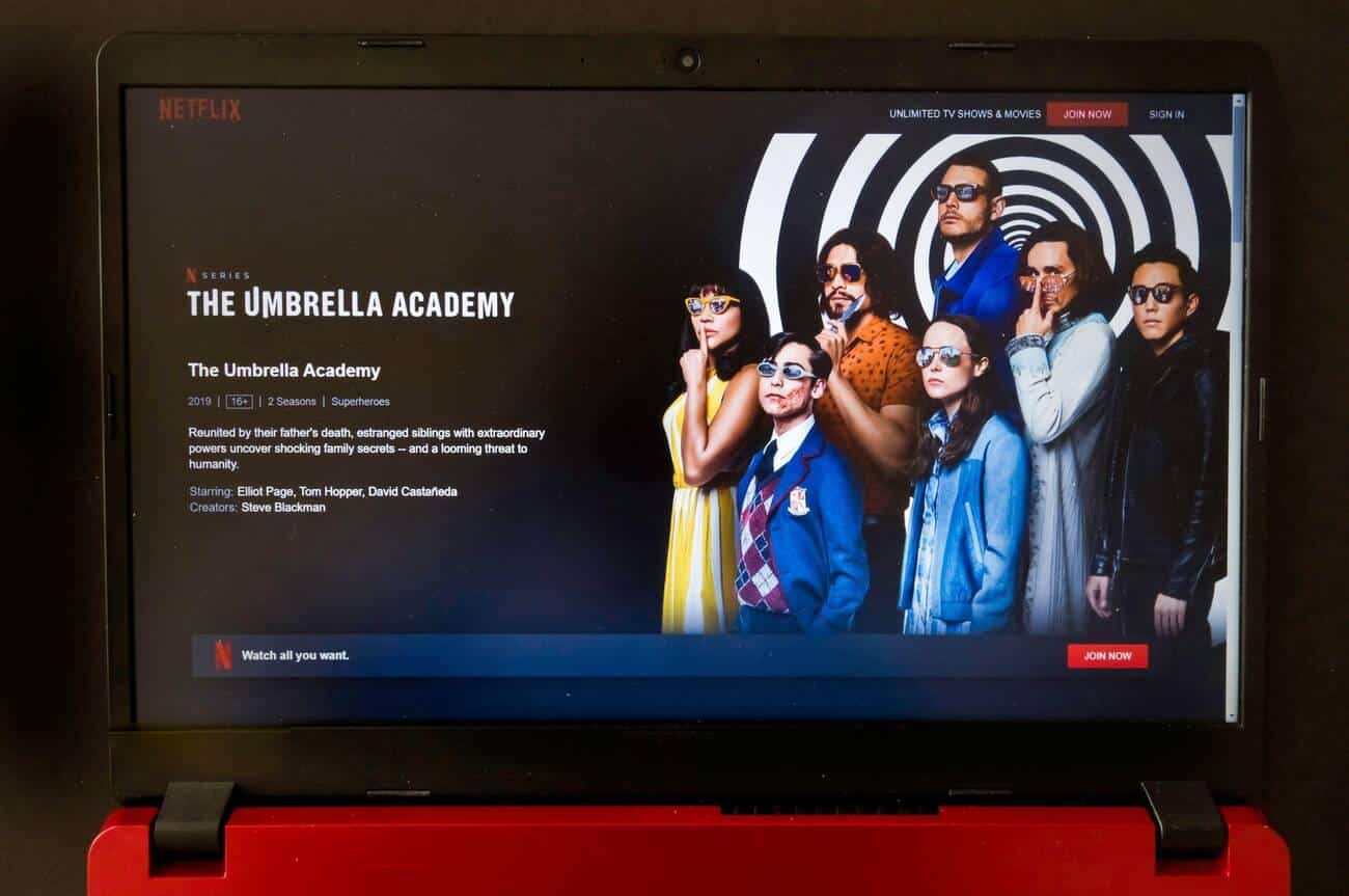 Netflix tv series The Umbrella Academy