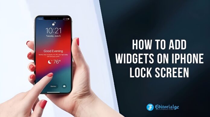 How to add widgets on iphone lock screen