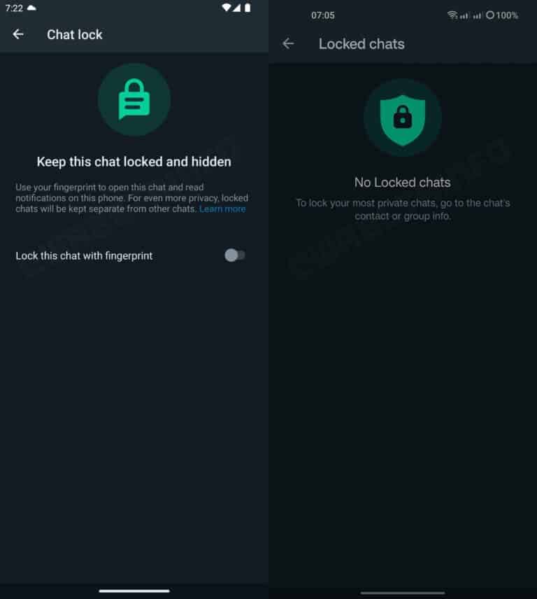 WhatsApp Chat Lock Feature