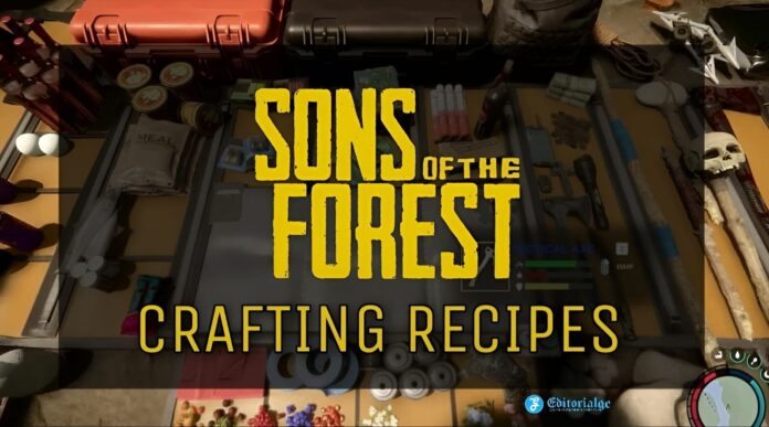 sons of the forest crafting recipes