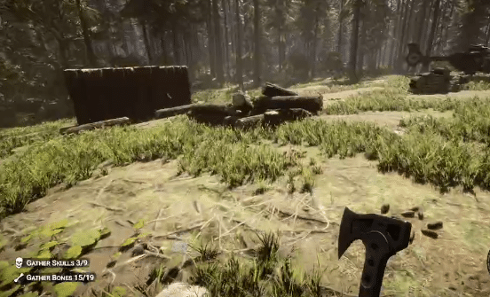 sons of the forest in game scene