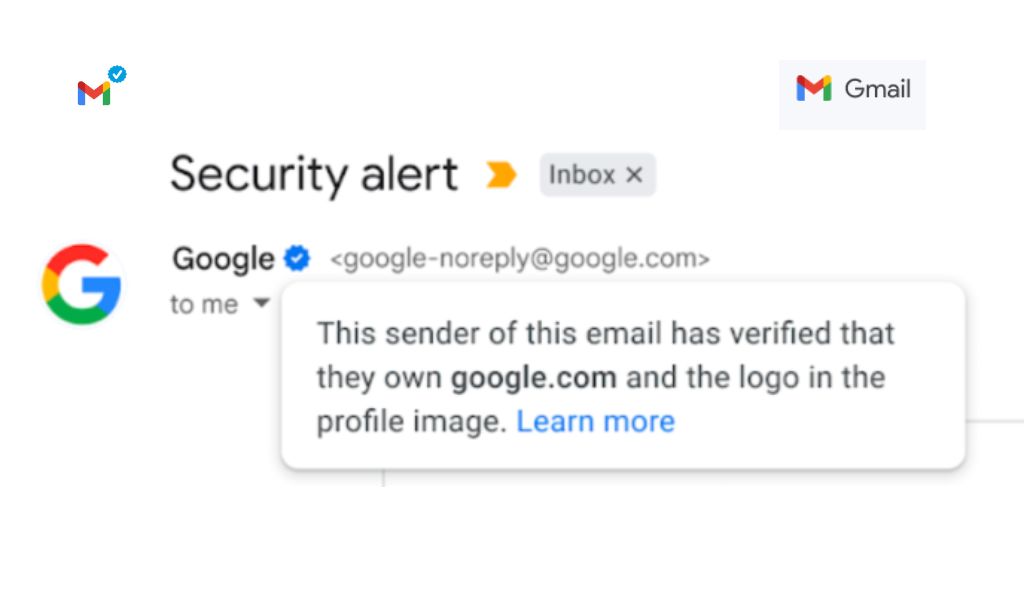 Google Blue Checkmark Verification to Gmail