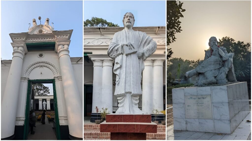 Monument of Rabindranath Tagore in Patisar, Naogaon, Bangladesh