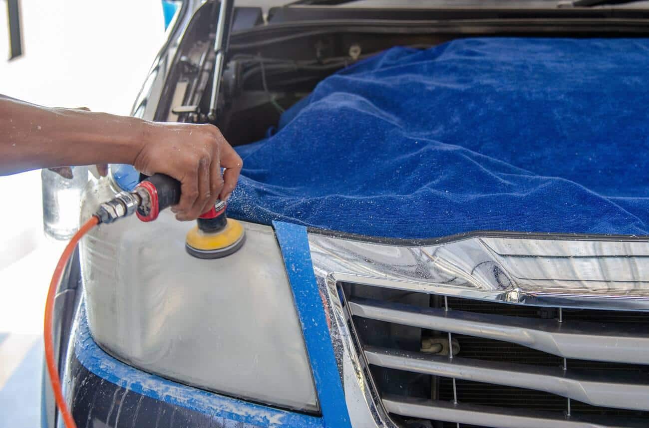 car cleaning with power wax