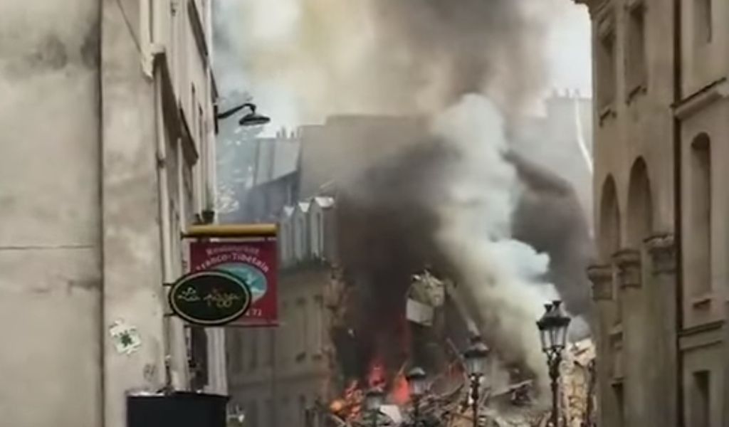 Several injured in explosion in central Paris