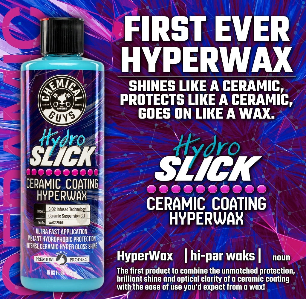 Chemical Guys WAC22916 HydroSlick Intense Gloss Sio2 Ceramic Coating