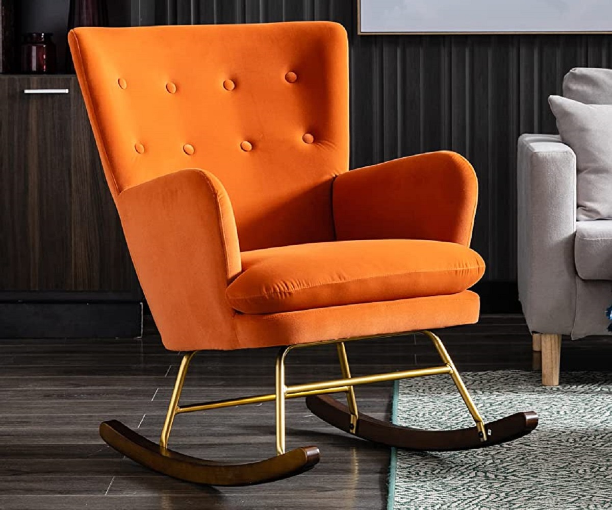 DUOMAY Modern Accent Rocking Chair