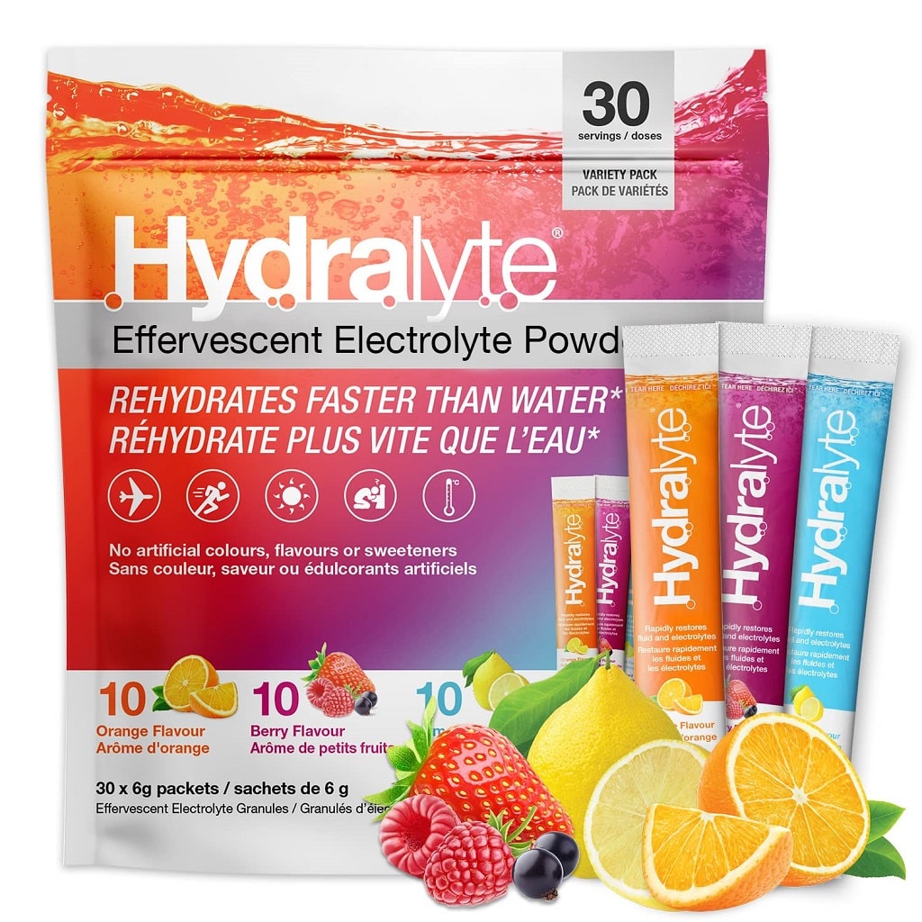 Hydralyte Electrolyte Powder Packets | 3 Variety Flavor