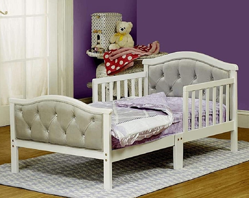 Orbelle Trading The Orbelle Gray Padded Toddler Bed