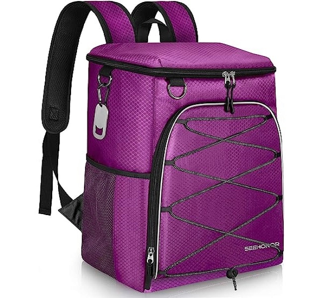 SEEHONOR Insulated Cooler Backpack Leakproof Soft Cooler Bag