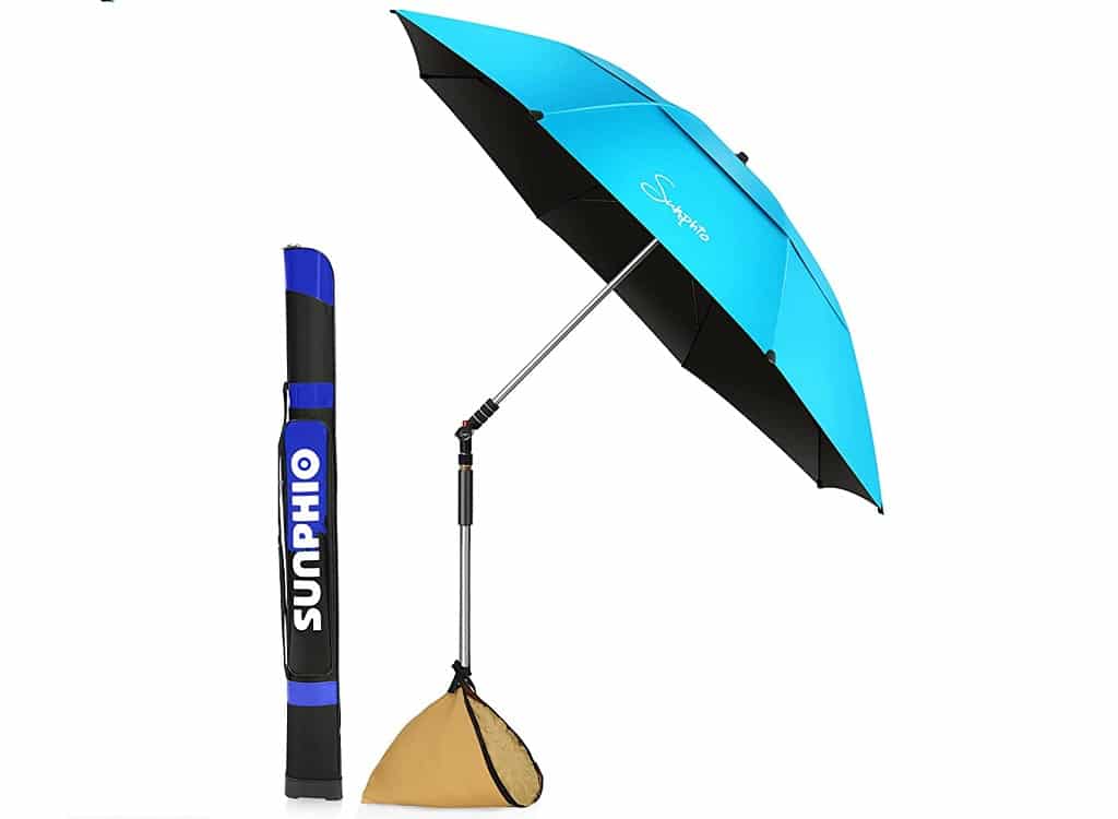 Sunphio Large Windproof Beach Umbrella